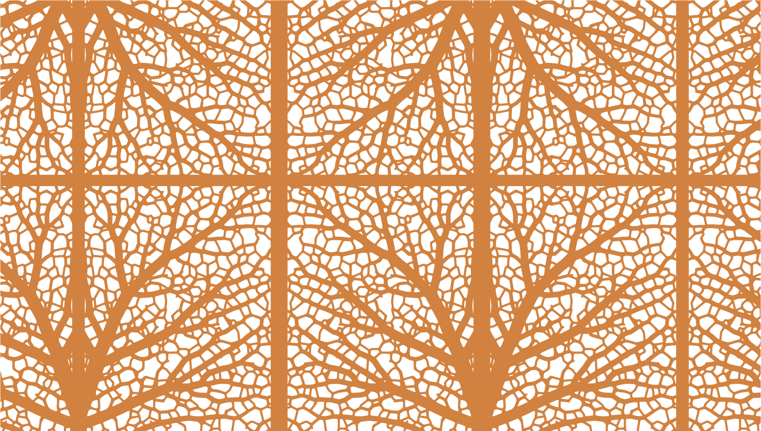 Parasoleil™ Arboreal II© pattern displayed with a ochre color overlay