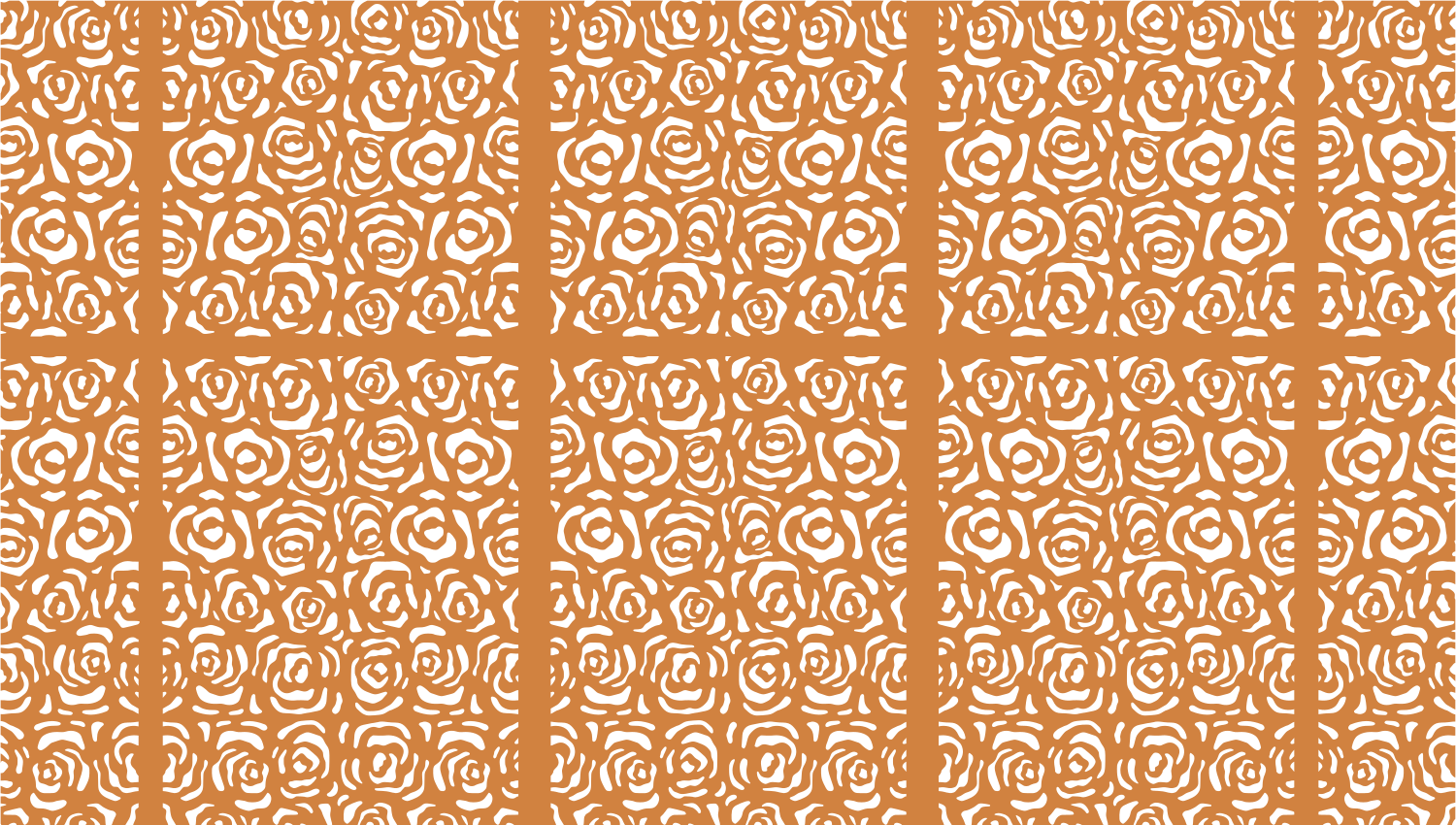 Parasoleil™ Fleurs Rose© pattern displayed with a ochre color overlay